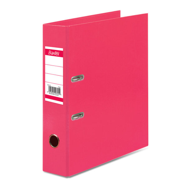 Bantex Lever-Arch Files A4 70mm Spine Paper Casemade PINK