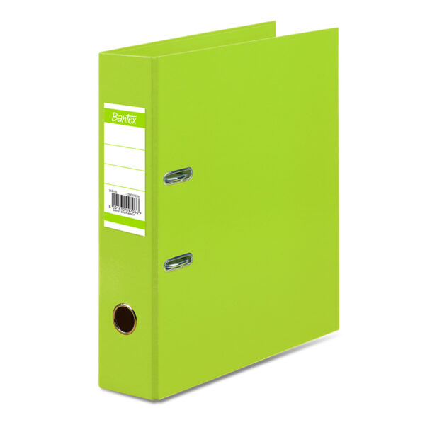 Bantex Lever-Arch Files A4 70mm Spine Paper Casemade LIME GREEN