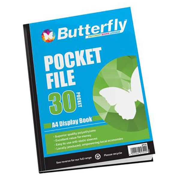 Flip File A4 Butterfly 30 Pockets
