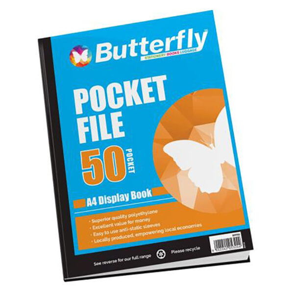 Flip File A4 Butterfly 50 Pockets